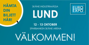 Industrimässan i Lund 13- 14 oktober!